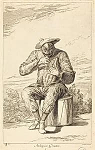 Portrait of François Joullain after Claude Gillot