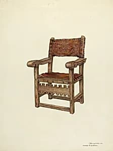 Arm Chair (Ecclesiastical) by Gerald Transpota and Harry Mann Waddell