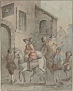 Portrait of French 18th Century after Jean-Baptiste Oudry