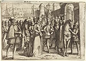 Arrival at Valencia [recto] by Jacques Callot