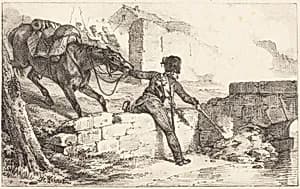 Artilleryman Lighting a Mine by Horace Vernet