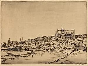 Arundel, Sussex by Sir Muirhead Bone