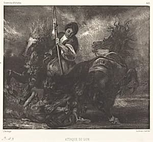 Attaque du lion