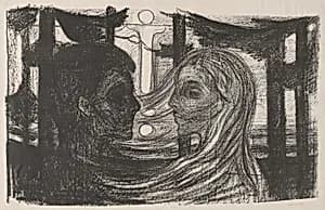 Attraction II (Tiltrekning II) by Edvard Munch
