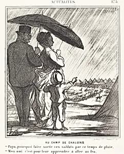 Au Camp de Chalons by Honoré Daumier