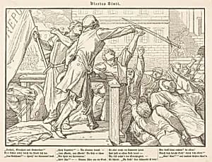 Auch ein Todtentanz IV by Alfred Rethel