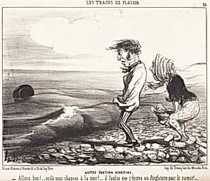 Autre émotion maritime by Honoré Daumier