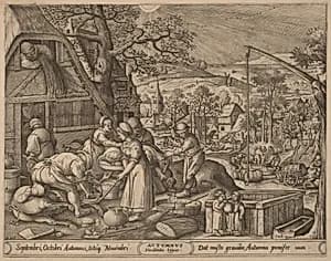 Portrait of Pieter van der Heyden after Hans Bol