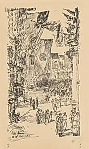 Avenue of the Allies by Childe Hassam
