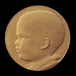 Baby's Head in Profile by Herbert Adams