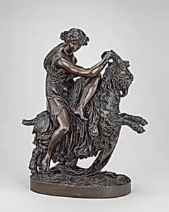 Bacchante with a Goat by Philippe-Laurent Roland