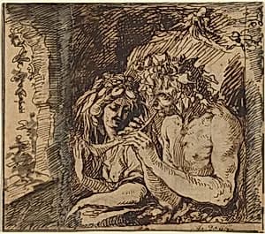 Bacchus and Ceres by Jacques de Gheyn II