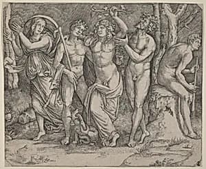 Bacchus and His Attendants by Jacopo Francia