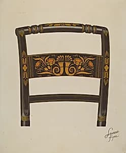 Back of Hitchcock Chair by Lawrence Flynn