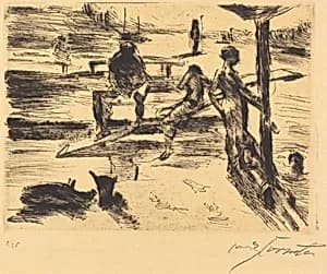 Badeanstalt (Bathing Place) by Lovis Corinth