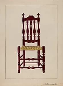 Baluster Back Chair by Gerald Bernhardt
