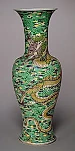 Baluster Vase by Chinese Qing Dynasty