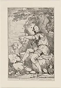 Banditti Taking His Post by John Hamilton Mortimer