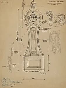 Banjo Clock by American 20th Century