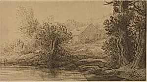 Bank of a River by Alphonse Legros