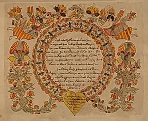 Baptismal Certificate by American 20th Century