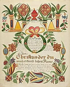 Baptismal Certificate by Ralph Atkinson
