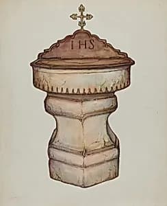 Baptismal Font with Top by George Seideneck