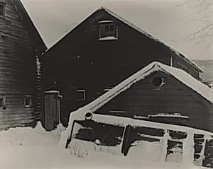 Barn & Snow by Alfred Stieglitz