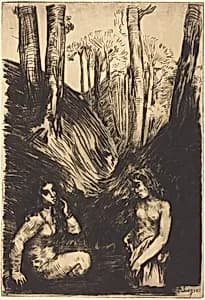 Bathers (Les baigneuses) by Alphonse Legros