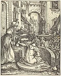 Bathsheba at Her Bath by Hans Burgkmair I