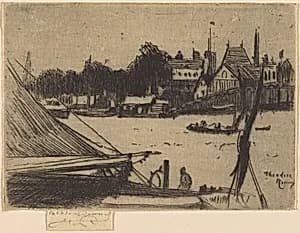 Battersea from Chelsea by Théodore Roussel