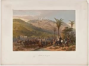 Battle of Cerro Gordo by Adolphe-Jean-Baptiste Bayot, after Carl Nebel