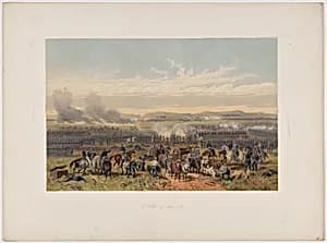 Battle of Palo Alto by Adolphe-Jean-Baptiste Bayot, after Carl Nebel