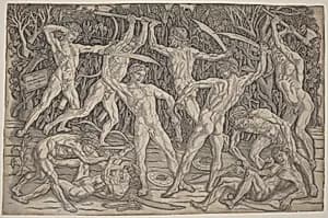 Battle of the Nudes by Antonio del Pollaiuolo