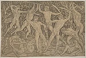 Battle of the Nudes by Antonio del Pollaiuolo