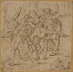 Battle Scene by Girolamo Genga