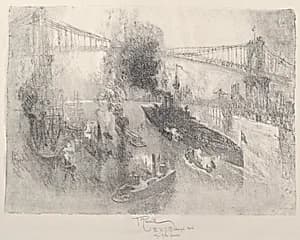 Battleship Coming Home by Joseph Pennell