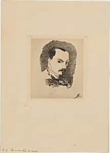 Portrait of Félix Bracquemond after Charles Baudelaire