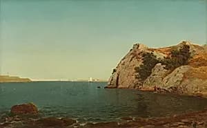 Beacon Rock, Newport Harbor by John Frederick Kensett