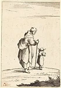 Beggar Woman and Child by after Jacques Callot