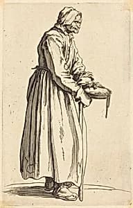Beggar Woman with Pan by Jacques Callot