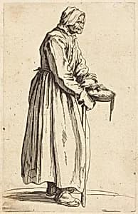 Beggar Woman with Pan by Jacques Callot