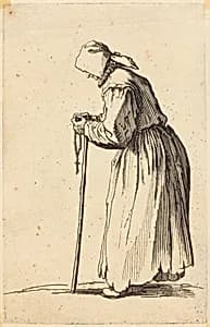Beggar Woman with Rosary by Jacques Callot