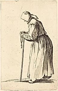 Beggar Woman with Rosary by Jacques Callot