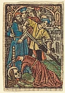 Beheading of Saint Catherine (?) by French 15th Century