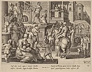 Beheading of Saint James by Philip Galle after Jan van der Straet