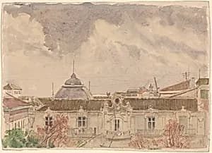 Belvedere Palace, Vienna by Attributed to Rudolf von Alt