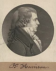 Benjamin  Harrison by Charles B. J. Févret de Saint-Mémin