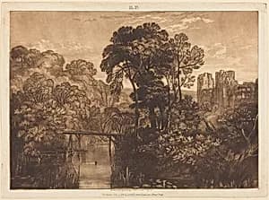 Berry Pomeroy Castle by Joseph Mallord William Turner