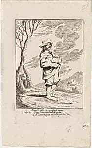 Bertoldo Holding a Hare